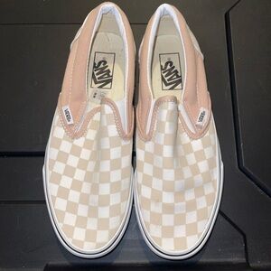 Mauve checkered vans